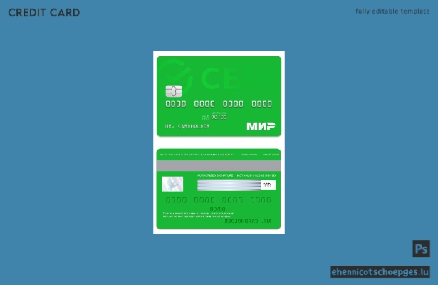 Beispielvorschau der Russland Sberbank Mir Card